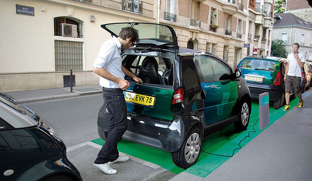 Autolib car sharing, Paris, France